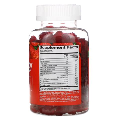 Gummiology B Complex Gummies Strawberry Flavor 100 Gummies Iherb