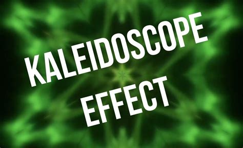 Custom Kaleidoscope Effect in After Effects | Kaleidoscope effect