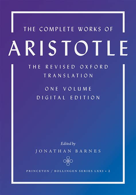 The Complete Works Of Aristotle Ebook By Aristotle Epub Book