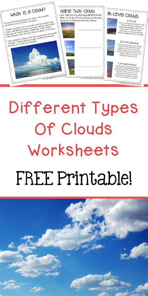 Free Cloud Worksheets For Kids