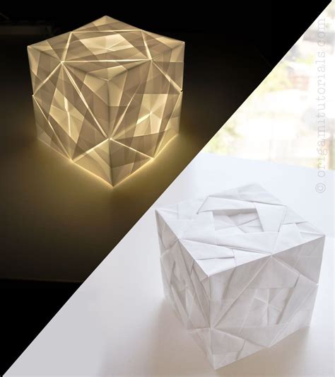 Sonobe Cube Lamp Tutorial Origami Tutorials Origami Design Origami