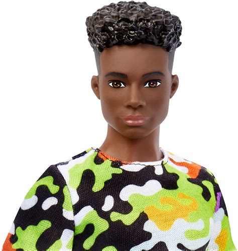 Barbie Ken Fashionistas Doll Broad Black Curly Hair