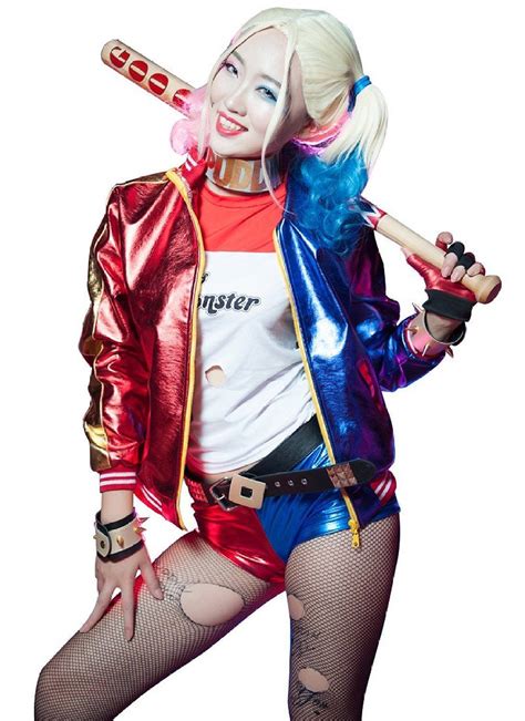 Suicide Squad Halloween Cosplay Costume Harley Quinn