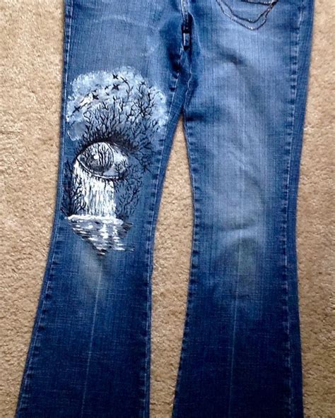Hand Painted Jeans By Notyourmommasjeans On Etsy Painted Jeans