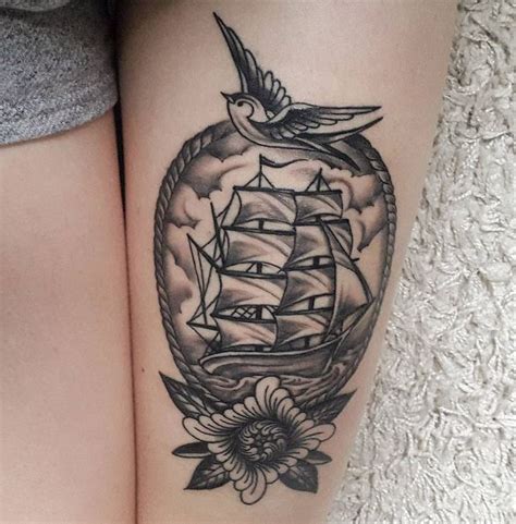 50 Unique Thigh Tattoos For Women 2020 Upper Front