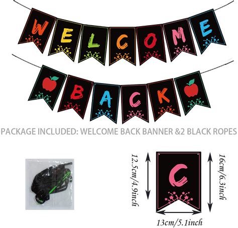 Buy Welcome Back Banner For Classroom Decorations Welcome Bulletin