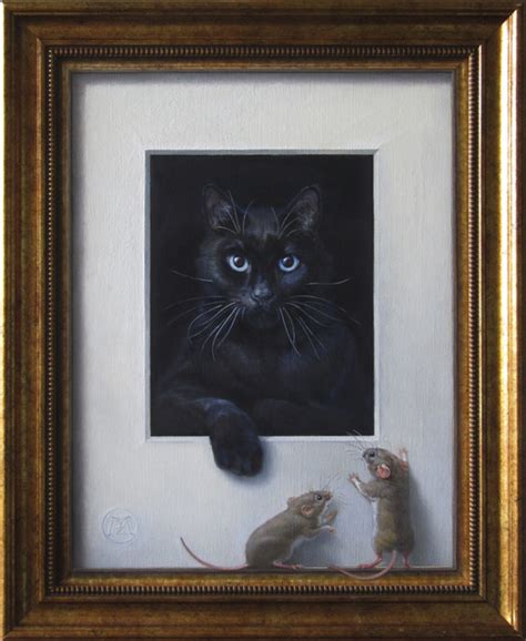 Cat And Mice Oil Painting By Yuriy Matrosov