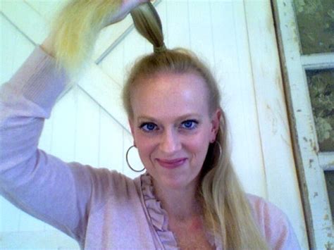 Now shake your hands in the sliding motion to loosen the curls on top. Sock Bun Curls Tutorial