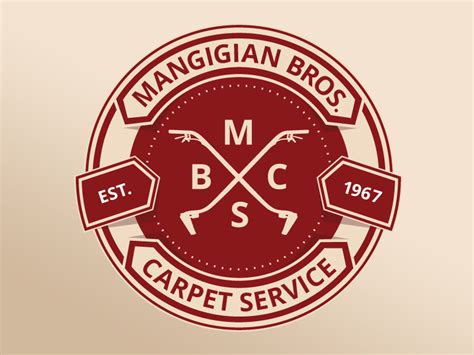 Mangigian Bros Carpet Service Logo By Mike Mangigian On Dribbble