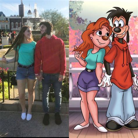 Max And Roxanne Couple Costume From Goofy Movie Disney Couple Costumes Cartoon Halloween