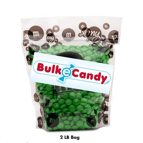 Bulk Green Mandms 2pounds Mandm Colorworks Snackerzinc