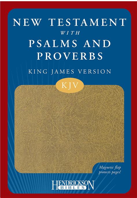 New Testament With Psalms And Proverbs Kjv Magnetic Closure Paperback
