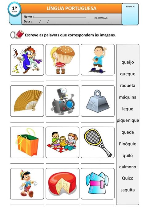 Palabras Con La Letra Q Q Ejemplos De Palabras Con Q Fichas De Images