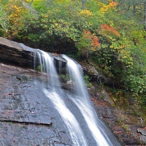 Nc Mountains On Instagram Silver Run Falls Is A 25 Foot Waterfall