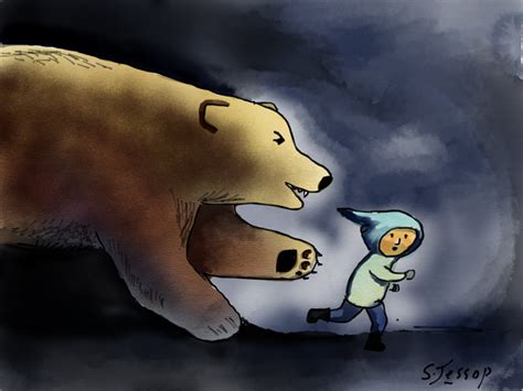 Sandra Jessop Nightmare Bear For Illustration Friday Digital