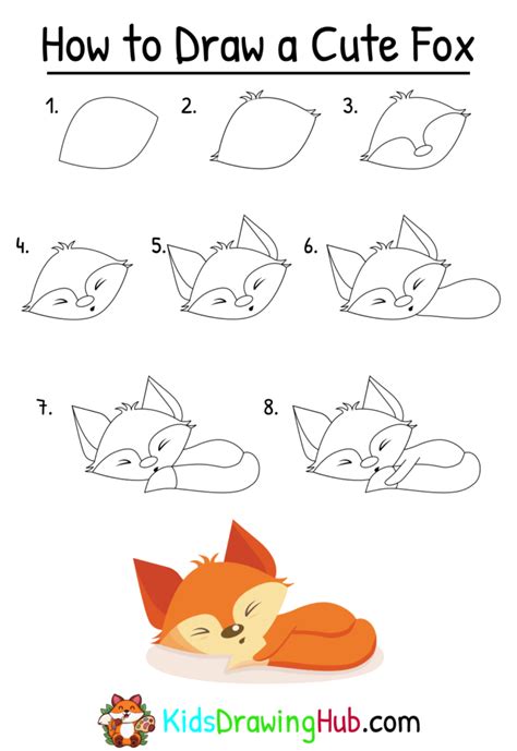 Cute Fox Drawing Easy Step By Step Unbelievably Well Vlog Efecto