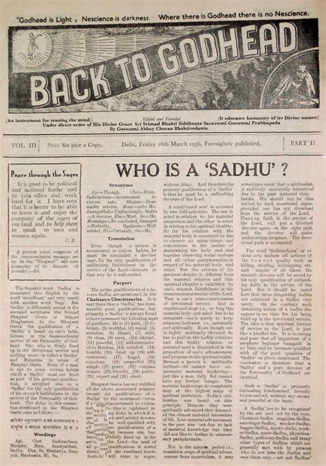 Who Is A Sadhu