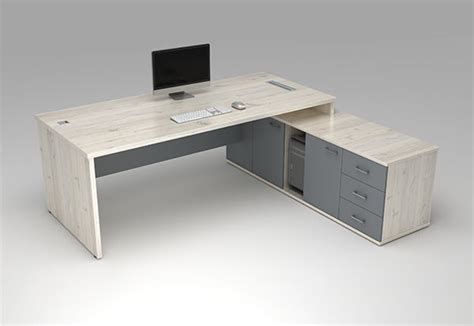 Sterling 2m Desk With Extention And 3 Drawers Sandj Office