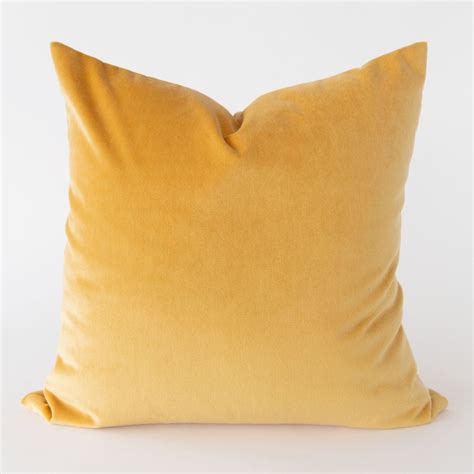 Mason Velvet Sunshine Yellow Tonic Living In 2021 Yellow Pillows