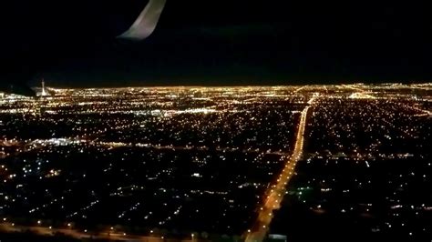 Nighttime Landing In Las Vegas Youtube