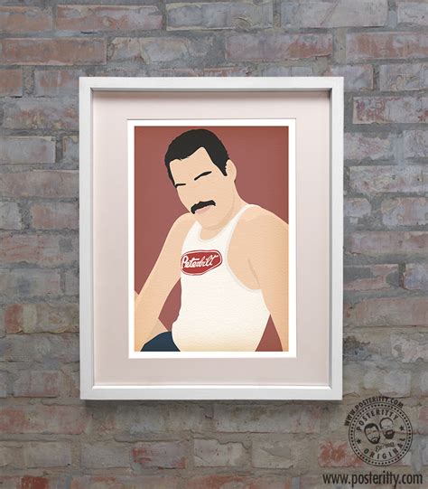 Freddie Mercury Vest Minimalist Poster — Posteritty