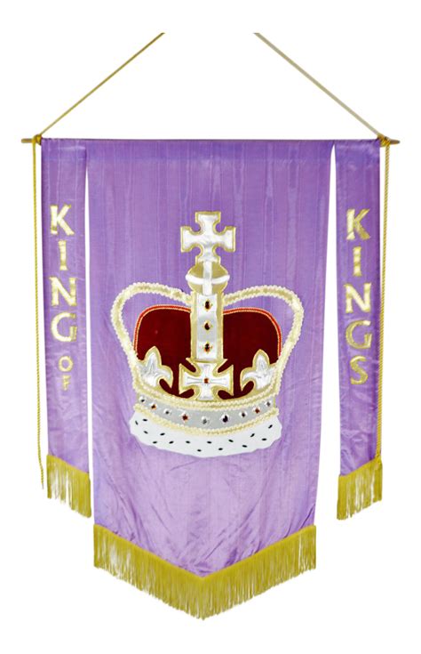 Vintage Handmade King of Kings Church Banner | Chairish