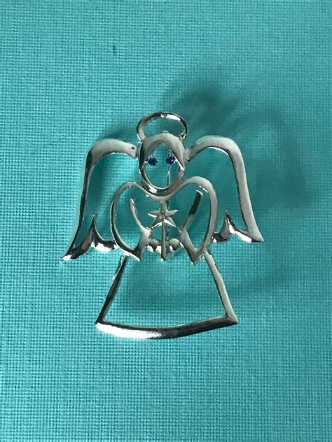 Vintage Angel With Halo Pin Angel Pin Angel Brooch Angel Etsy