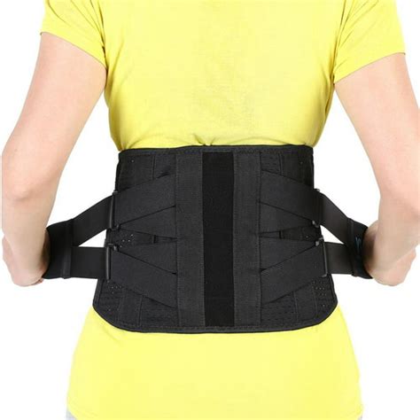 Walfront Adjustable Lumbar Support Belt Lower Back Brace Posture