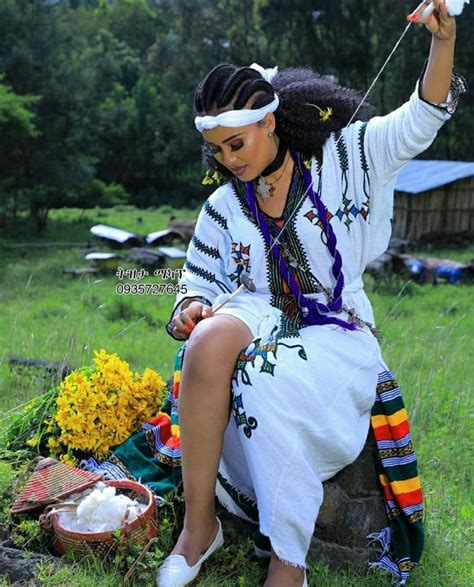 Gondar Amhara Dress Culture Ethiopian Traditional Dress Ethiopian Dress