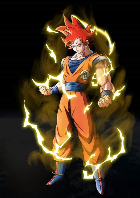 Goku God By Xyelkiltrox On Deviantart