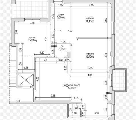 Architectural Plan Of A 100 Square Meters Apartment With