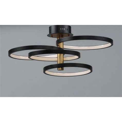 The wire is attached to a canopy that's compatible. ET2 Hoopla Black/Gold Modern/Contemporary Geometric LED Pendant Light in the Pendant Lighting ...