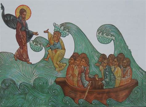 What does it mean to walk on water? Peter walking on Water Icon | Ted | Flickr