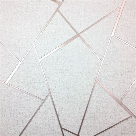Fine Decor Apex Quartz Metallic Wallpaper Abstract Triangle Fd42282