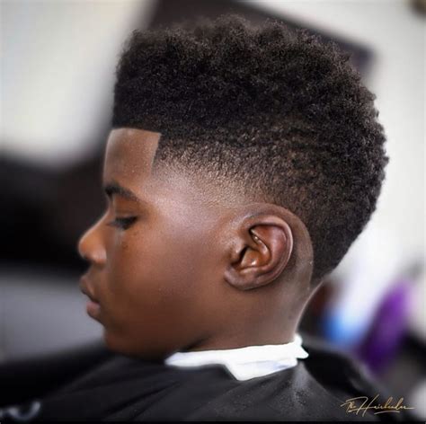 Faded sides with shaved line. 55+ Boy's Haircuts: 2021 Trends + New Photos