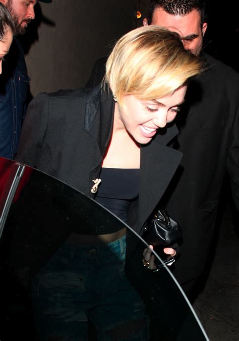 Miley Cyrus Leaves Warwick Club In Los Angeles Hawtcelebs