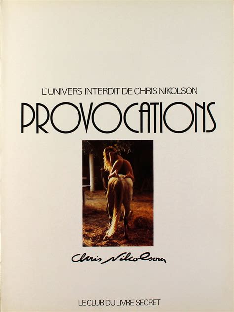 Chris Nikolson Provocations 1984 Out Of Stock
