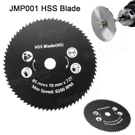 85mm 72 Teeth Hss Circular Saw Blade Rotary Cutting Discs Wheel For