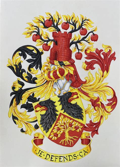 Finished and on its way to its new owner : r/heraldry