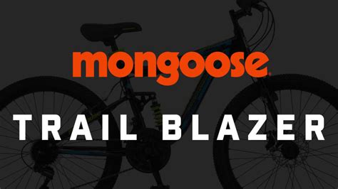 Mongoose Trail Blazer Mountain Bike 24 Inch Wheels 21 Speeds Black