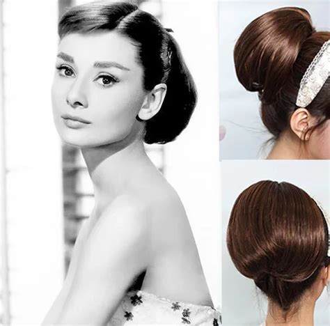 Best Synthetic Hair Pieces Buns Chignon Hair Bun Audrey Hepburn Style Hair Pieces Buns Chignons