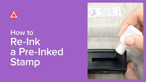 How To Re Ink A Pre Inked Stamp Youtube