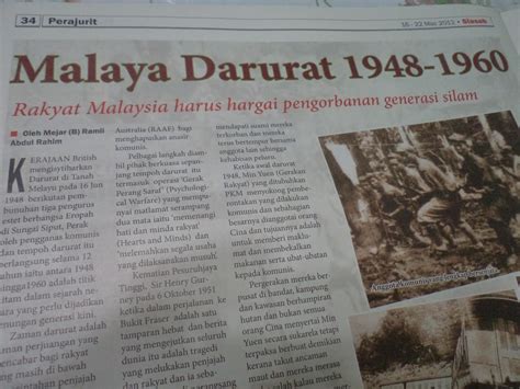 Namun begitu, gerakan komunis ini dilihat mampu memberi ancaman kepada penduduk tempatan apabila tentera jepun menyerah kalah pada 1945 reduan haji asli dalam buku, pemberontakan bersenjata komunis di malaysia, dengan tertubuhnya pkm, gerakan komunis di tanah melayu. Tulisan Ramli Abdul Rahim Dalam..: MALAYA DARURAT1948-1960