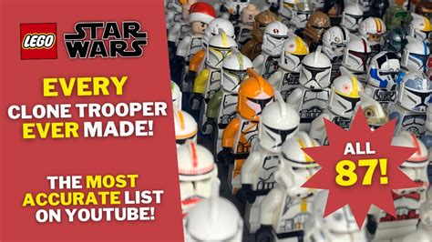 Every Clone Trooper Lego Has Ever Made 2022 Update Youtube