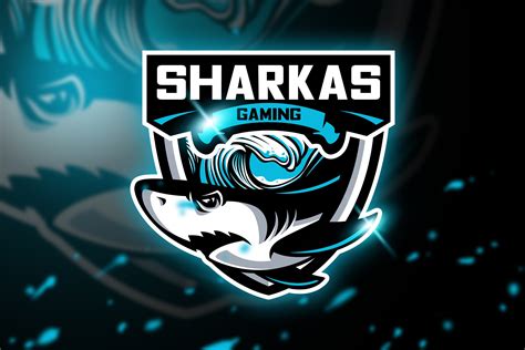 Sharkas Gaming Mascot And Esport Logo Creative Logo