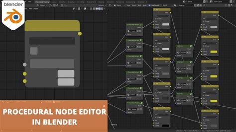 Building Procedural Node Editor Using Shader Nodes Blender 283 Youtube