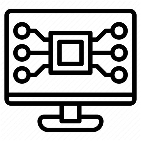 Computer Digital Electronic Screen System Icon Download On Iconfinder