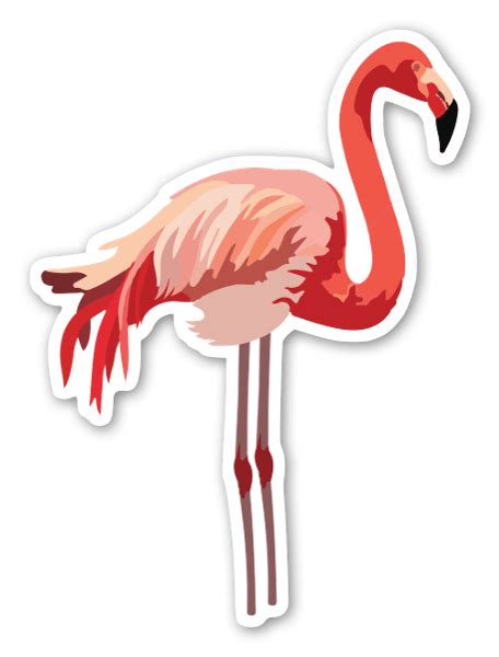 Buy Flamingo Die Cut Stickers Stickerapp