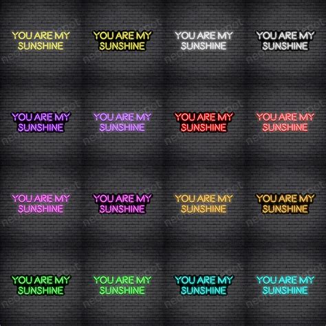 You Are My Sunshine V2 Neon Sign Neon Signs Depot