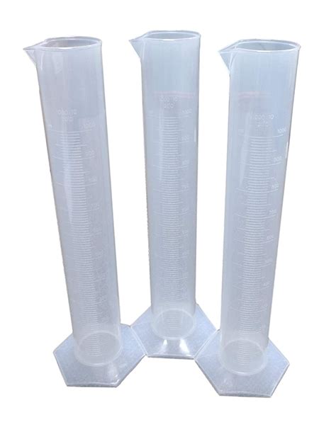Sci Supply 3 Pack Plastic 1000 Ml Graduated Cylinders